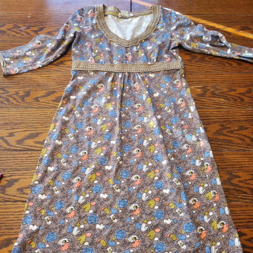 Boden brown&floral dress size 4P